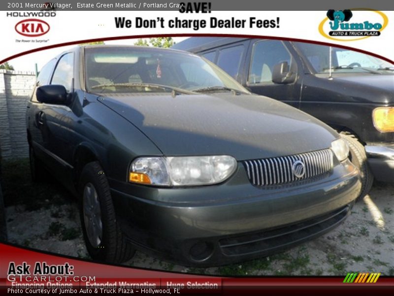 Estate Green Metallic / Portland Gray 2001 Mercury Villager