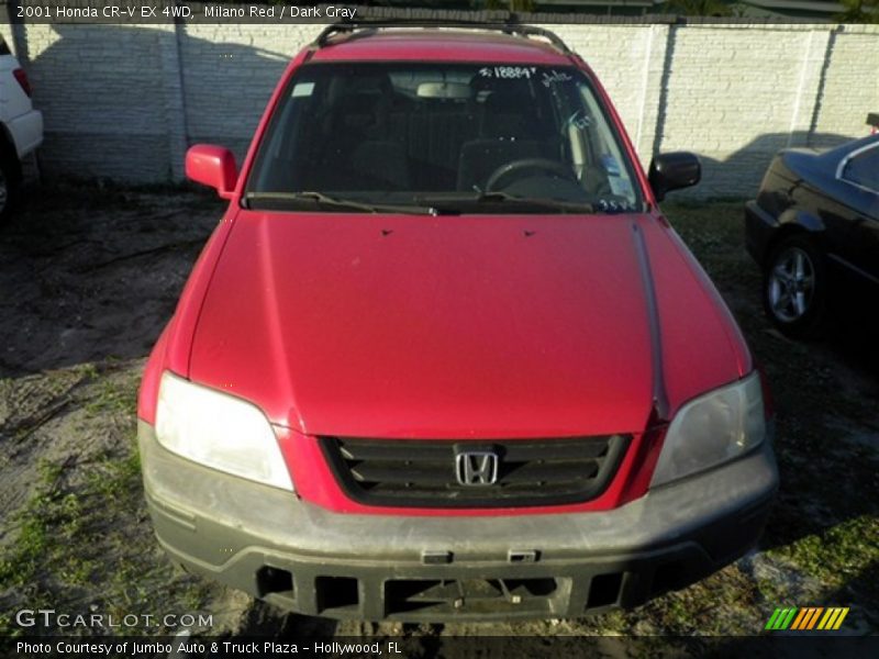Milano Red / Dark Gray 2001 Honda CR-V EX 4WD