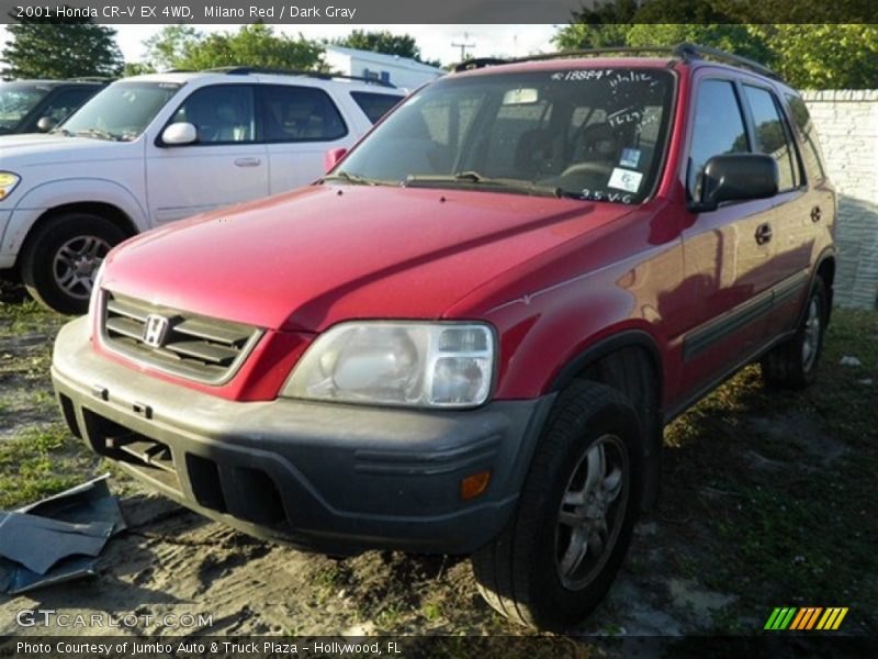 Milano Red / Dark Gray 2001 Honda CR-V EX 4WD