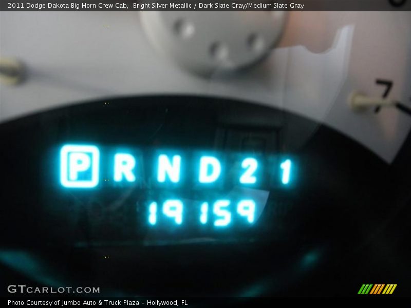 Bright Silver Metallic / Dark Slate Gray/Medium Slate Gray 2011 Dodge Dakota Big Horn Crew Cab