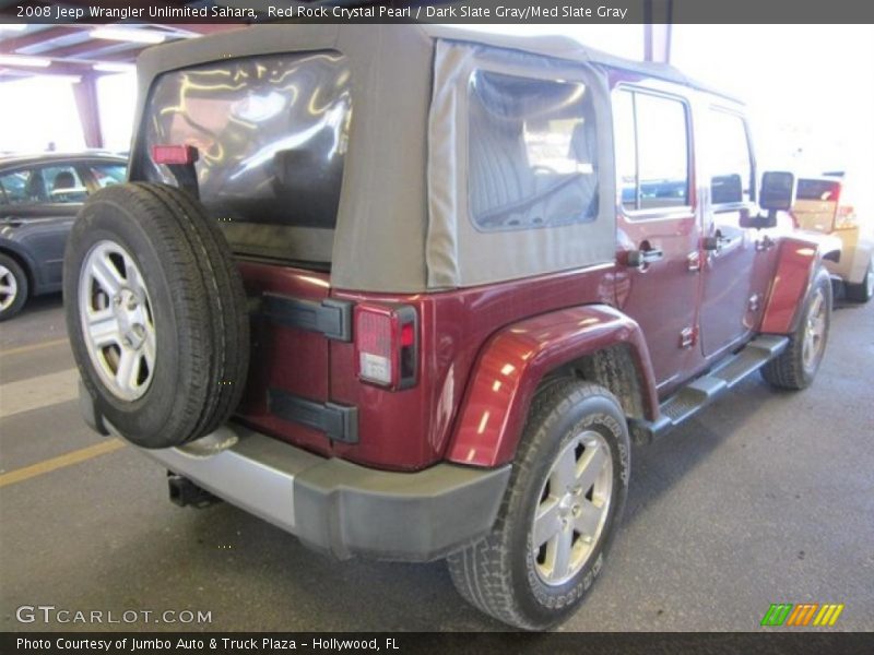 Red Rock Crystal Pearl / Dark Slate Gray/Med Slate Gray 2008 Jeep Wrangler Unlimited Sahara