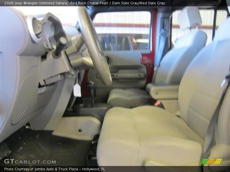 Red Rock Crystal Pearl / Dark Slate Gray/Med Slate Gray 2008 Jeep Wrangler Unlimited Sahara