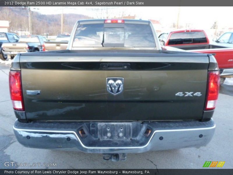 Sagebrush Pearl / Dark Slate 2012 Dodge Ram 2500 HD Laramie Mega Cab 4x4