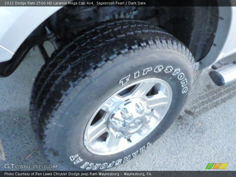 Sagebrush Pearl / Dark Slate 2012 Dodge Ram 2500 HD Laramie Mega Cab 4x4
