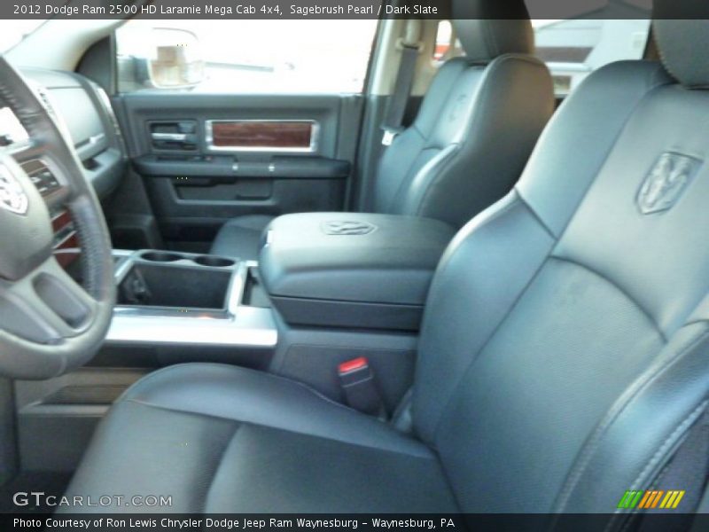 Sagebrush Pearl / Dark Slate 2012 Dodge Ram 2500 HD Laramie Mega Cab 4x4