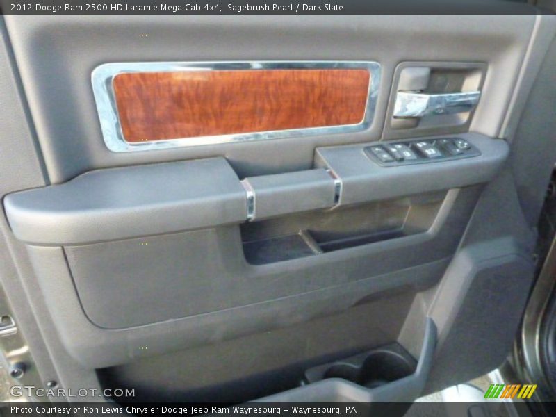 Sagebrush Pearl / Dark Slate 2012 Dodge Ram 2500 HD Laramie Mega Cab 4x4