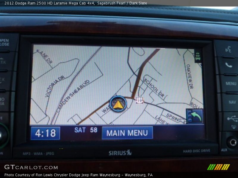Sagebrush Pearl / Dark Slate 2012 Dodge Ram 2500 HD Laramie Mega Cab 4x4
