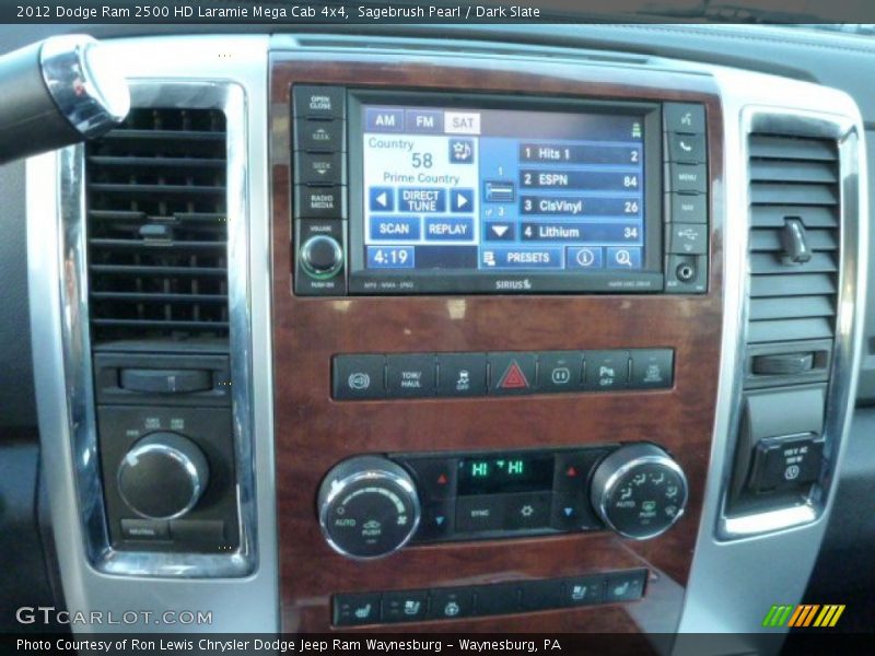 Sagebrush Pearl / Dark Slate 2012 Dodge Ram 2500 HD Laramie Mega Cab 4x4