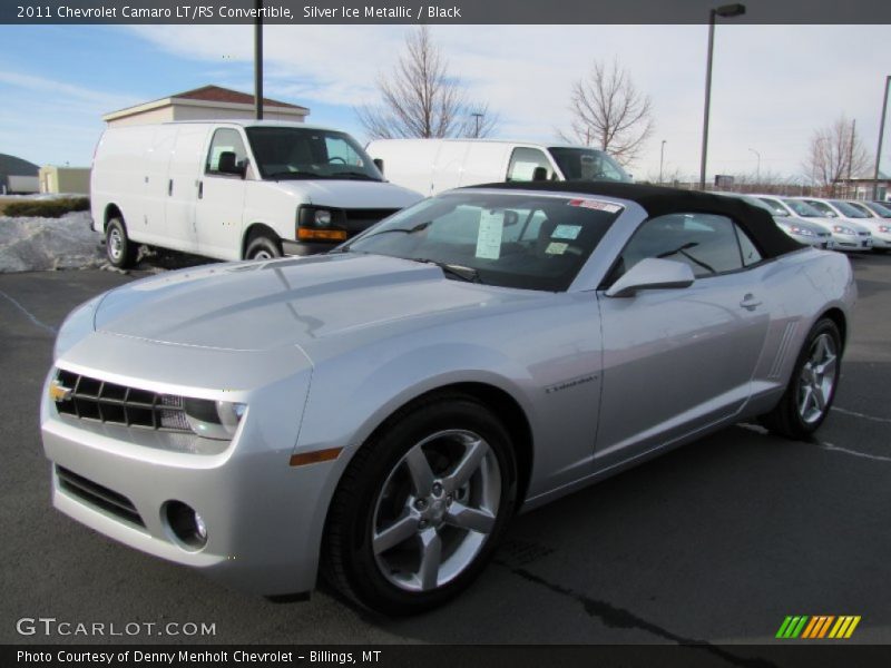 Silver Ice Metallic / Black 2011 Chevrolet Camaro LT/RS Convertible