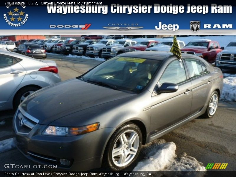 Carbon Bronze Metallic / Parchment 2008 Acura TL 3.2
