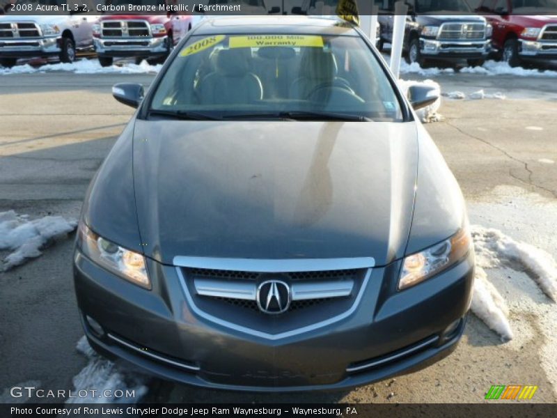 Carbon Bronze Metallic / Parchment 2008 Acura TL 3.2