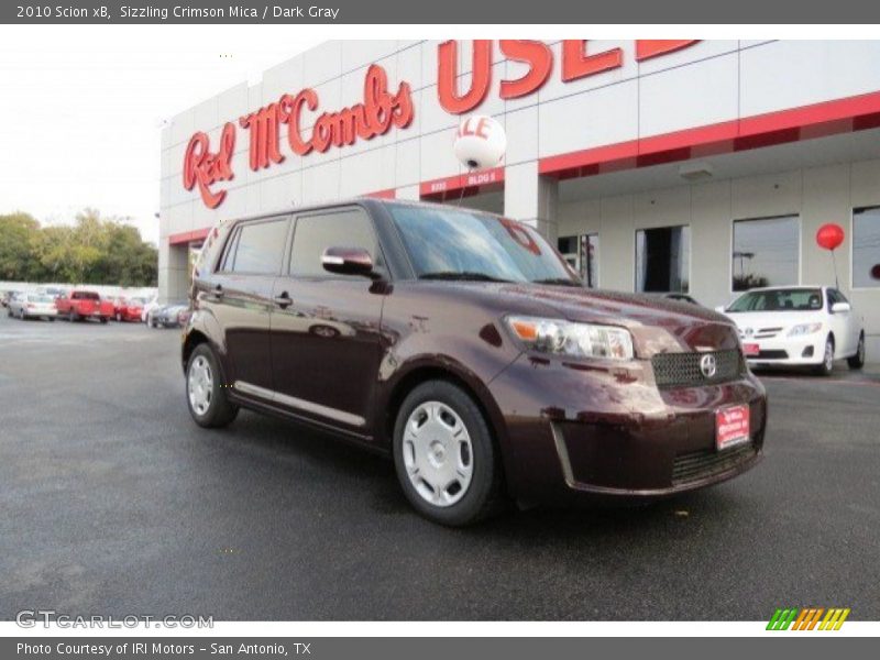 Sizzling Crimson Mica / Dark Gray 2010 Scion xB