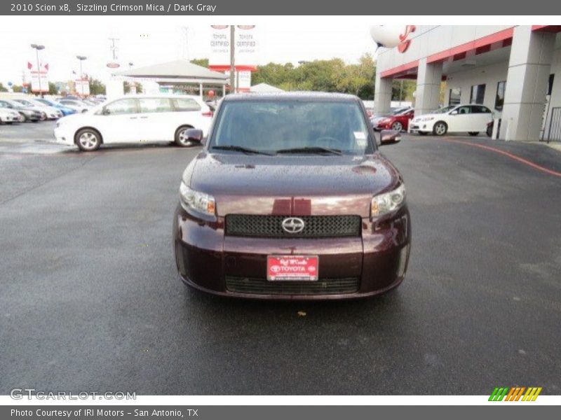 Sizzling Crimson Mica / Dark Gray 2010 Scion xB
