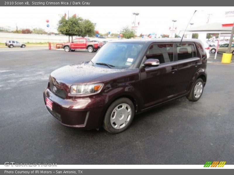 Sizzling Crimson Mica / Dark Gray 2010 Scion xB