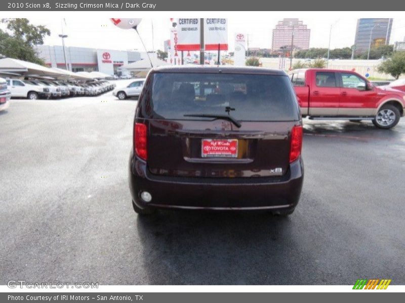 Sizzling Crimson Mica / Dark Gray 2010 Scion xB