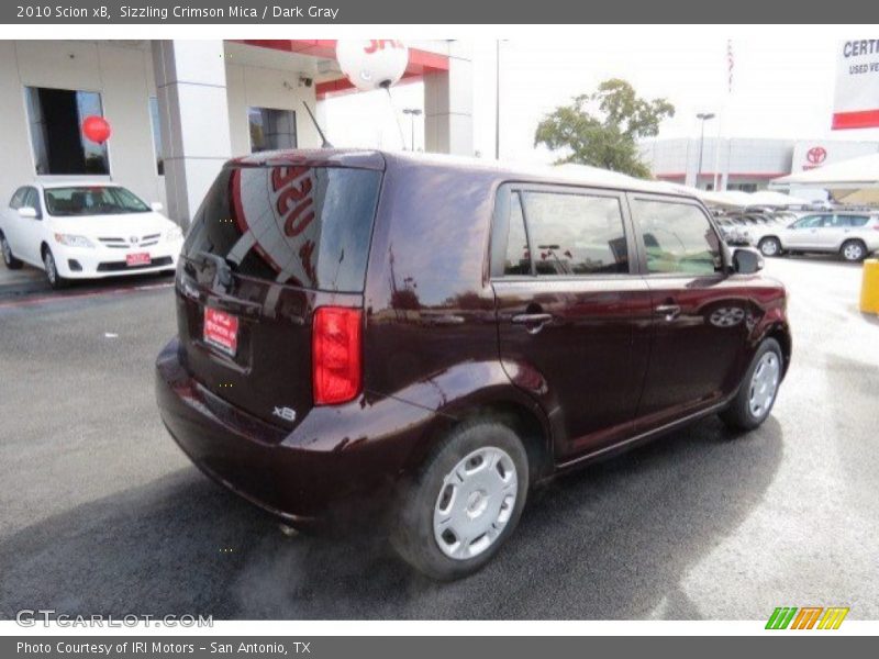 Sizzling Crimson Mica / Dark Gray 2010 Scion xB
