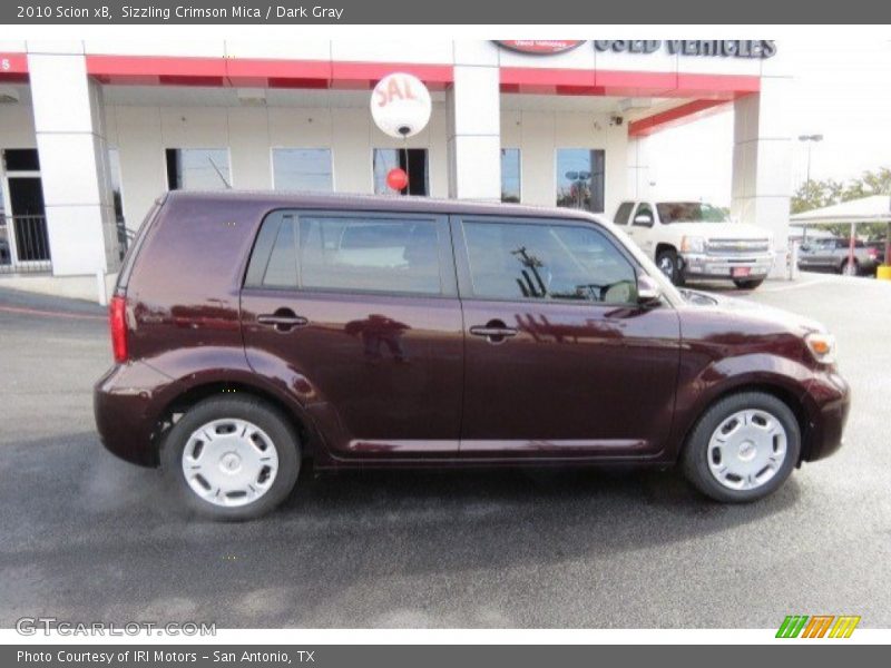 Sizzling Crimson Mica / Dark Gray 2010 Scion xB