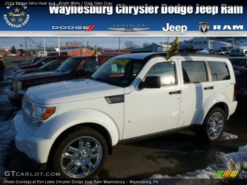 Bright White / Dark Slate Gray 2011 Dodge Nitro Heat 4x4