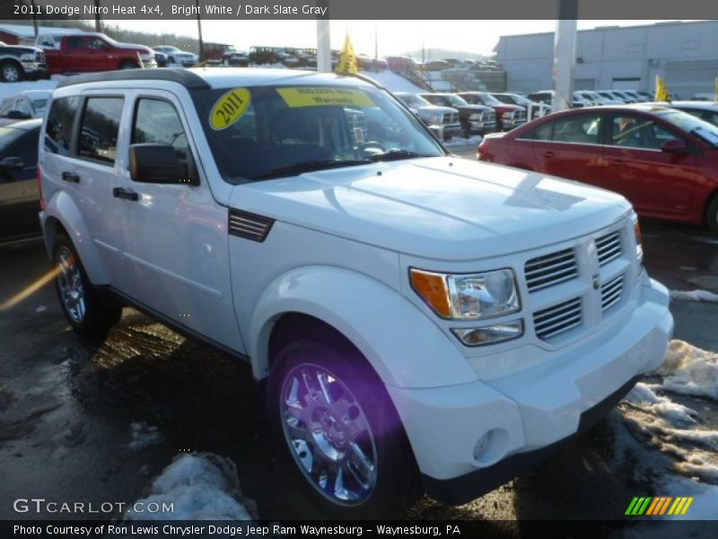 Bright White / Dark Slate Gray 2011 Dodge Nitro Heat 4x4