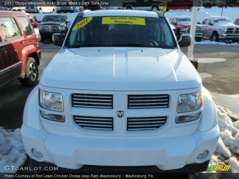 Bright White / Dark Slate Gray 2011 Dodge Nitro Heat 4x4