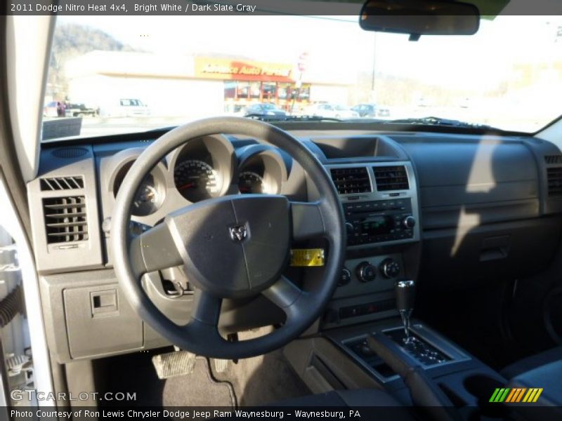 Bright White / Dark Slate Gray 2011 Dodge Nitro Heat 4x4