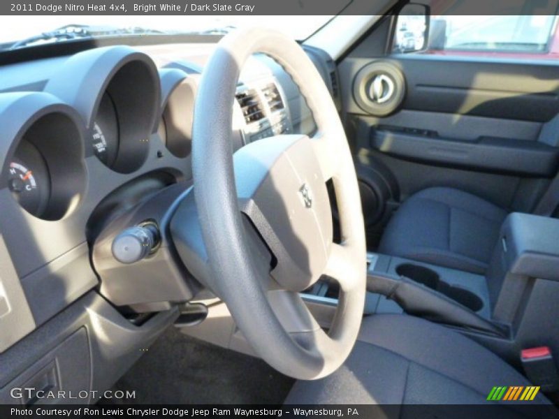 Bright White / Dark Slate Gray 2011 Dodge Nitro Heat 4x4