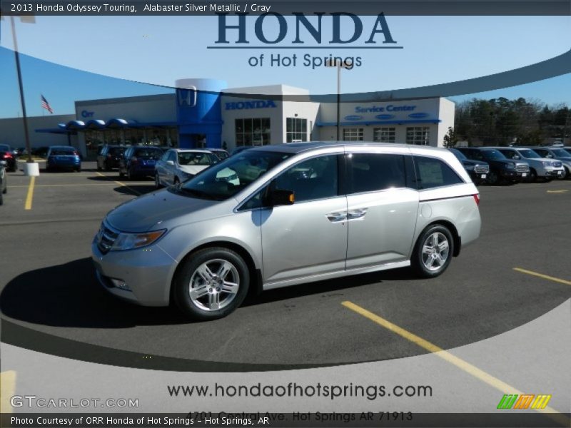 Alabaster Silver Metallic / Gray 2013 Honda Odyssey Touring