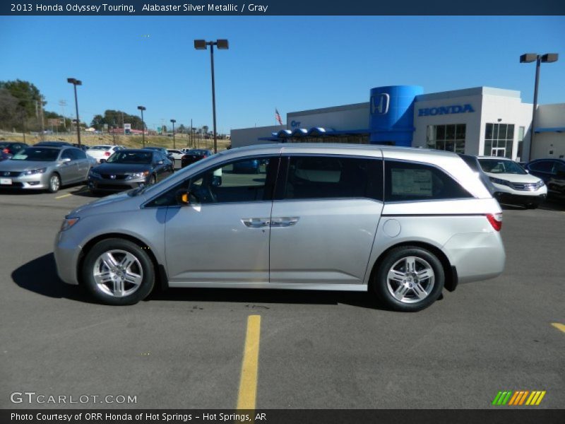 Alabaster Silver Metallic / Gray 2013 Honda Odyssey Touring