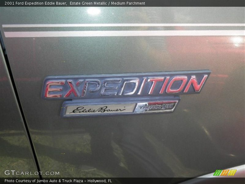 Estate Green Metallic / Medium Parchment 2001 Ford Expedition Eddie Bauer