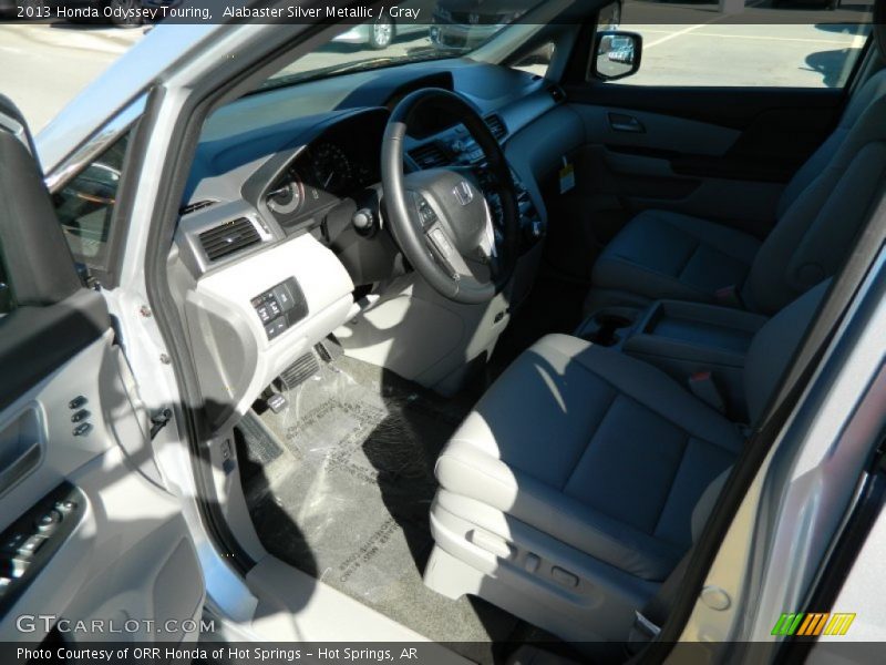 Alabaster Silver Metallic / Gray 2013 Honda Odyssey Touring