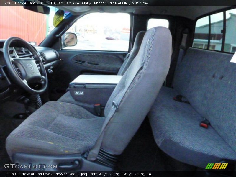  2001 Ram 3500 SLT Quad Cab 4x4 Dually Mist Gray Interior