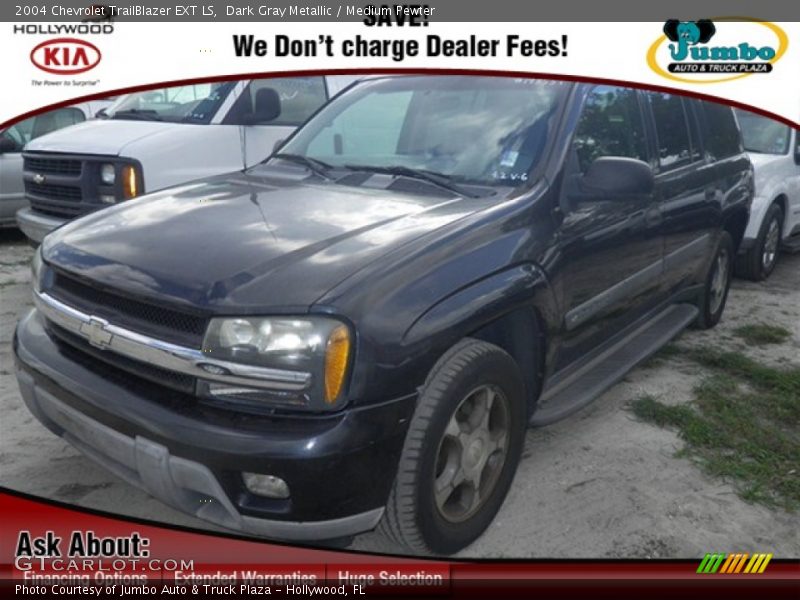 Dark Gray Metallic / Medium Pewter 2004 Chevrolet TrailBlazer EXT LS