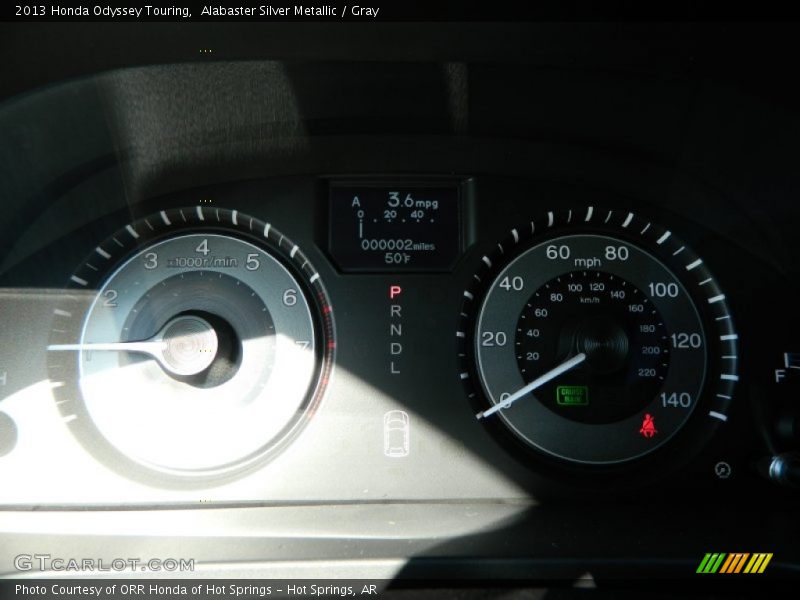 Alabaster Silver Metallic / Gray 2013 Honda Odyssey Touring