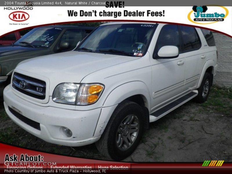 Natural White / Charcoal 2004 Toyota Sequoia Limited 4x4