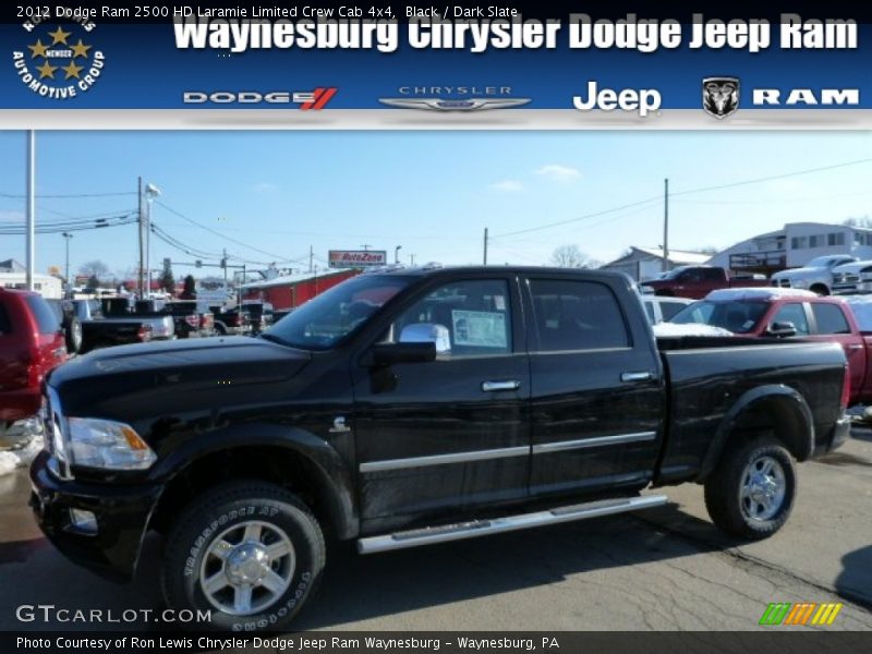 Black / Dark Slate 2012 Dodge Ram 2500 HD Laramie Limited Crew Cab 4x4