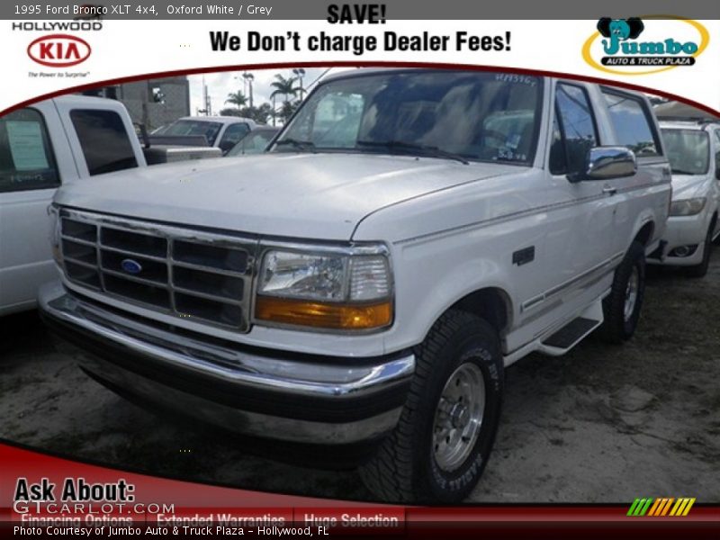 Oxford White / Grey 1995 Ford Bronco XLT 4x4