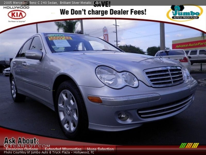 Brilliant Silver Metallic / Ash 2005 Mercedes-Benz C 240 Sedan
