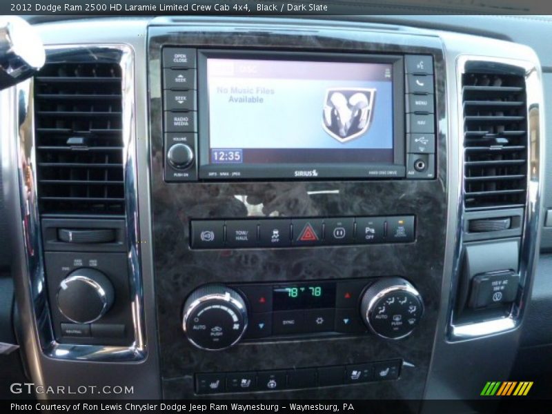 Black / Dark Slate 2012 Dodge Ram 2500 HD Laramie Limited Crew Cab 4x4