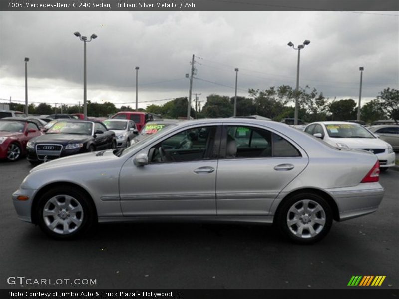 Brilliant Silver Metallic / Ash 2005 Mercedes-Benz C 240 Sedan