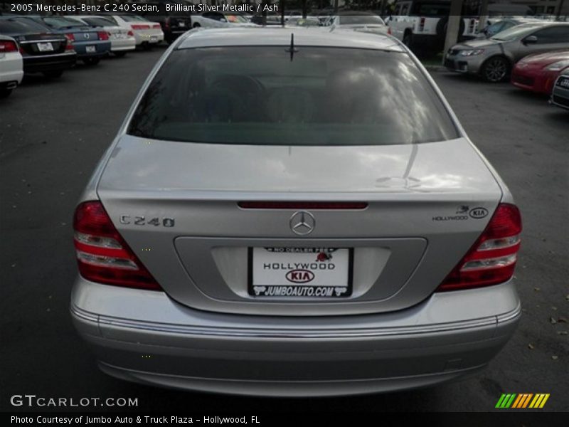 Brilliant Silver Metallic / Ash 2005 Mercedes-Benz C 240 Sedan