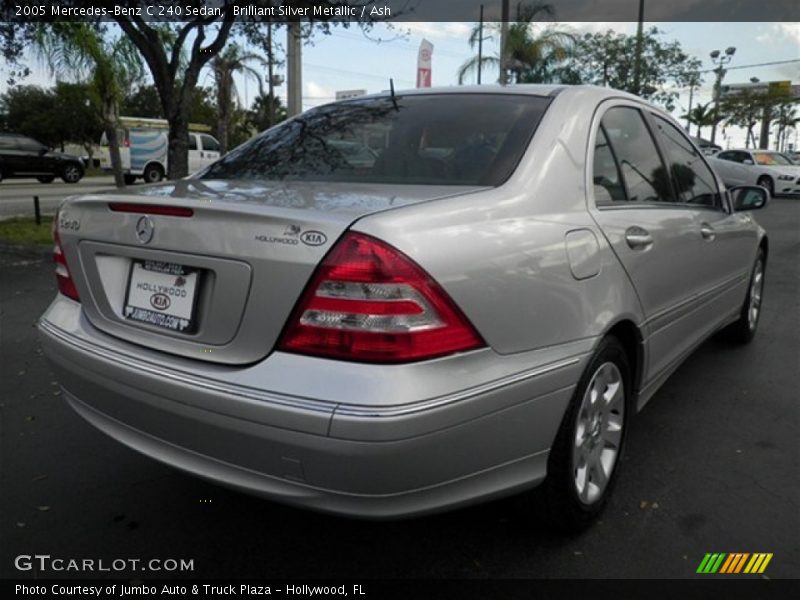 Brilliant Silver Metallic / Ash 2005 Mercedes-Benz C 240 Sedan