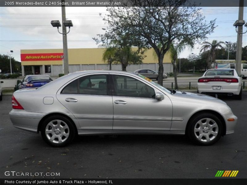 Brilliant Silver Metallic / Ash 2005 Mercedes-Benz C 240 Sedan