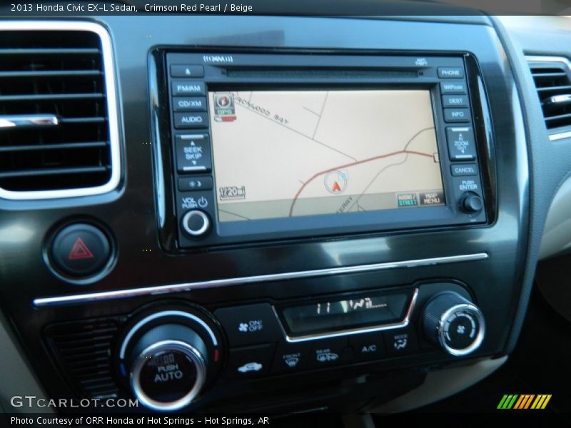 Navigation of 2013 Civic EX-L Sedan