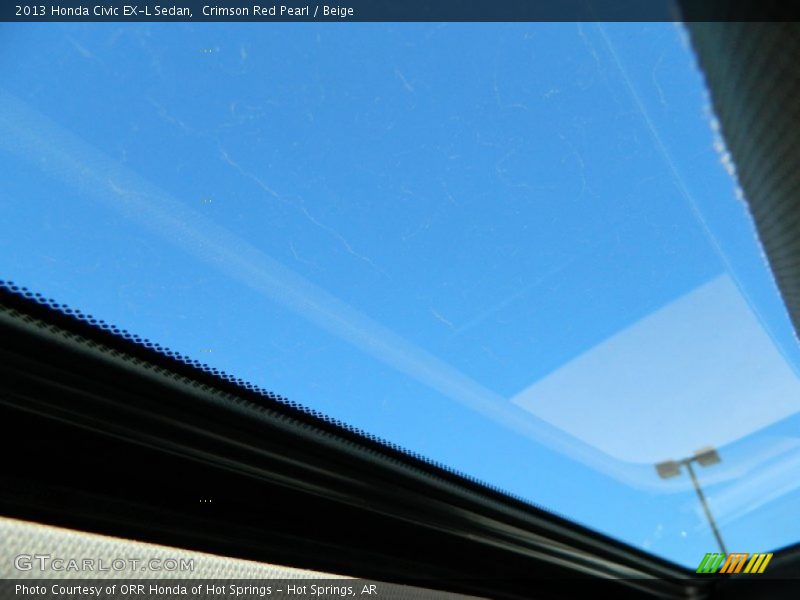Sunroof of 2013 Civic EX-L Sedan