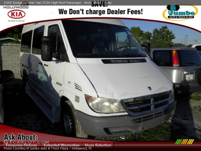 Arctic White / Gray 2006 Dodge Sprinter Van 2500 High Roof Passenger