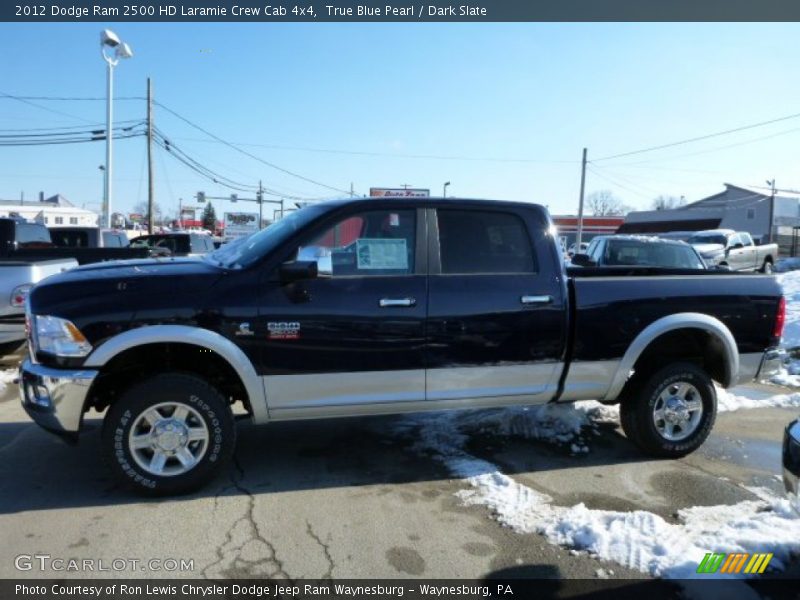 True Blue Pearl / Dark Slate 2012 Dodge Ram 2500 HD Laramie Crew Cab 4x4
