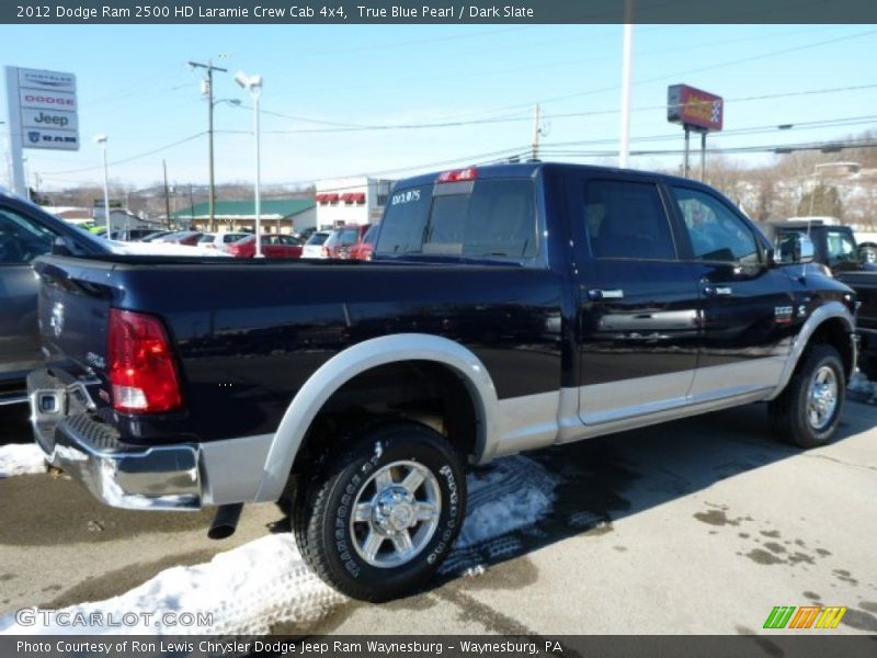 True Blue Pearl / Dark Slate 2012 Dodge Ram 2500 HD Laramie Crew Cab 4x4