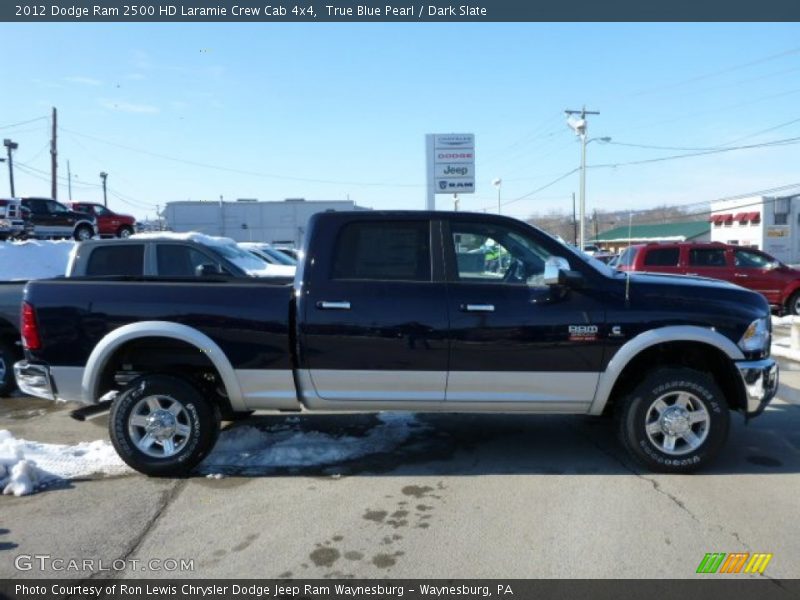 True Blue Pearl / Dark Slate 2012 Dodge Ram 2500 HD Laramie Crew Cab 4x4