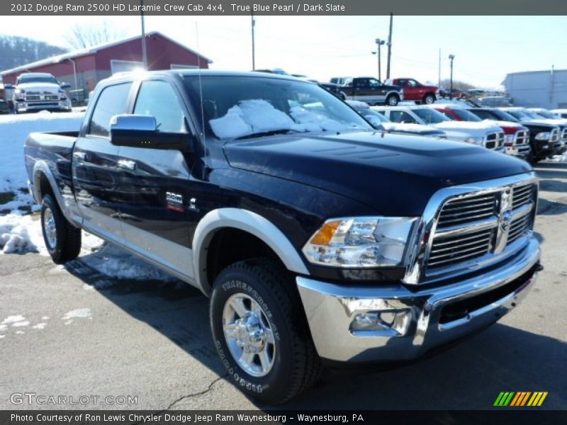 True Blue Pearl / Dark Slate 2012 Dodge Ram 2500 HD Laramie Crew Cab 4x4