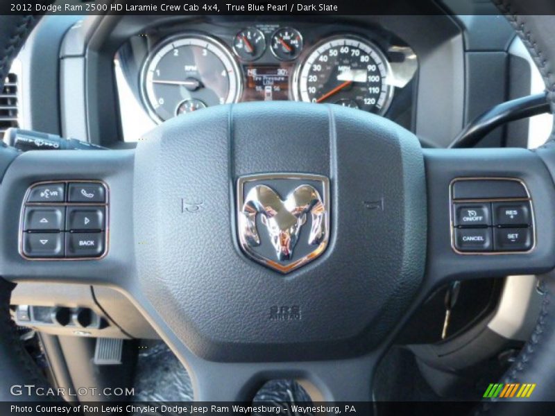 True Blue Pearl / Dark Slate 2012 Dodge Ram 2500 HD Laramie Crew Cab 4x4